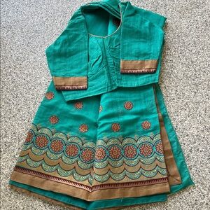 Sari with matching blouse